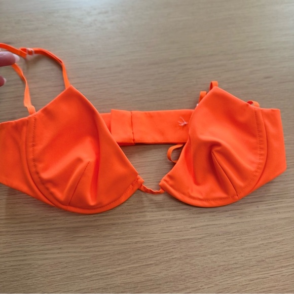 Helmut Lang Neon Orange Structure Bra Size XS Like New x1245 - Picture 5 of 10